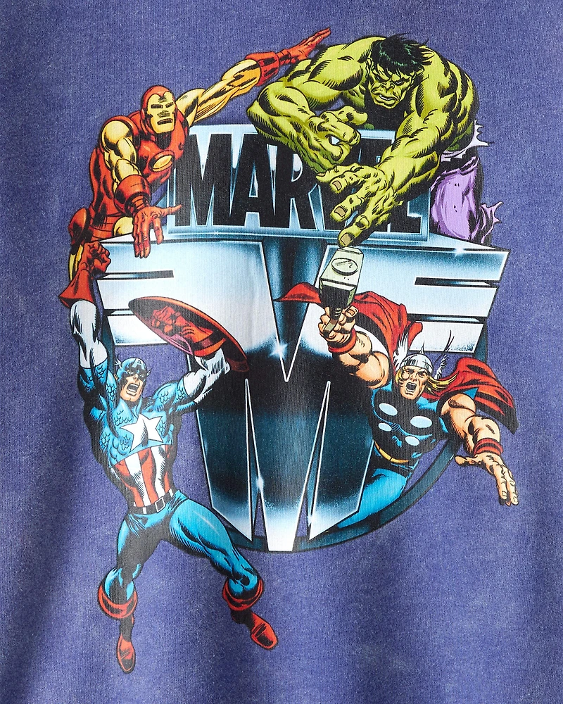 Boys ©Marvel Long-Sleeve Hoodie - Blue