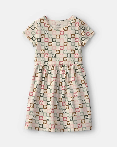 Girls Heart Short-Sleeve Dress