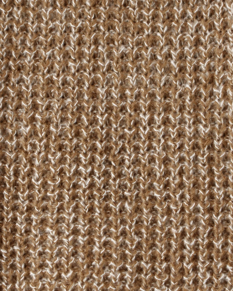 Toddler Boy Textured Sweater - Khaki