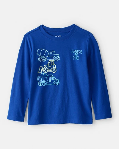 Toddler Boy Dumptruck Long-Sleeve Graphic Tee - Blue