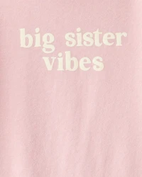 Toddler Girl Big Sister Long-Sleeve Graphic Tee - Pink