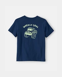 Toddler Boy Monster Truck Graphic Tee - Blue