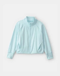 Girls Active Zip-Up Jacket - Blue