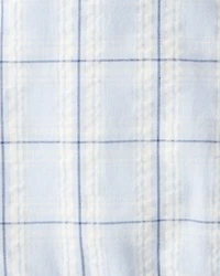 Baby Boy 2-Piece Plaid Romper & Hat Set - Blue