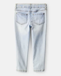 Toddler Blue Ice Wash Skinny-Leg Jeans