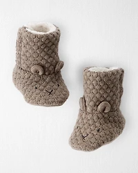 Baby Organic Cotton Sweater Knit Booties
