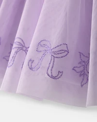 Toddler Girl Disney© Rapunzel Glitter Tulle Skort - Purple