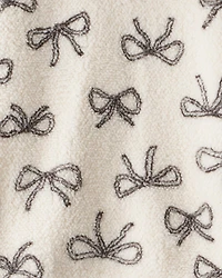 Girls 2-Piece Bow Print Long-Sleeve Hoodie & Pant Set