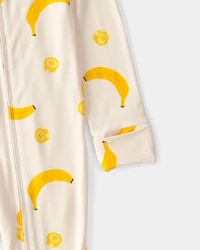 Baby Banana PurelySoft Sleep & Play Pajama - Yellow/Cream
