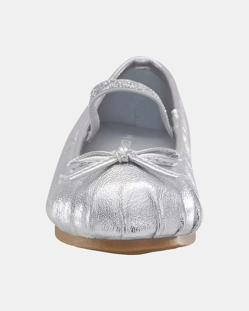 Toddler Ballet Slippers - Silver