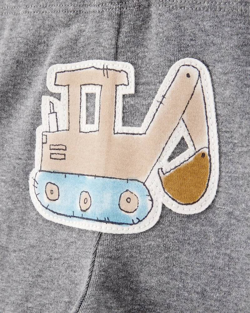 Baby Boy 3-Piece Construction Little Character Set® - White/Tan/Grey