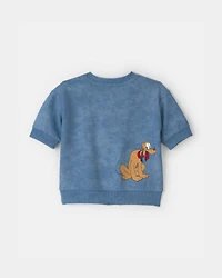 Baby 2-Piece Disney© Mickey Mouse French Terry Top & Short Set - Blue