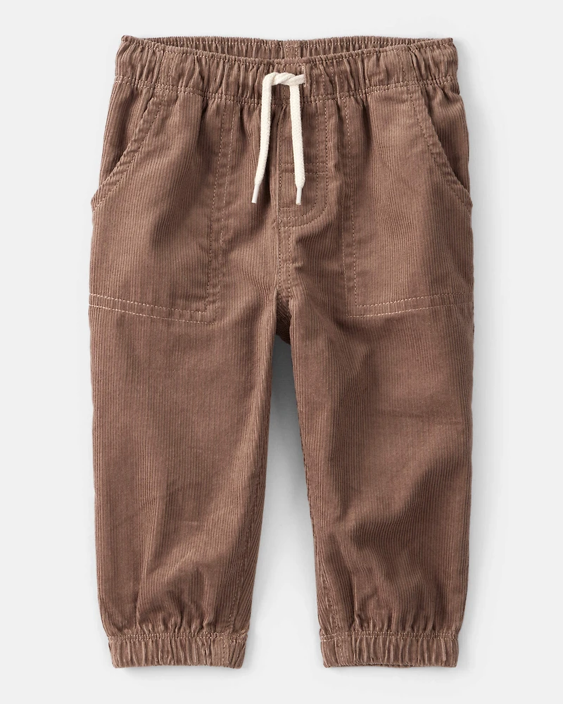 Baby Boy Plaid Long-Sleeve Tee & Pant Set