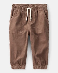 Baby Boy Plaid Long-Sleeve Tee & Pant Set