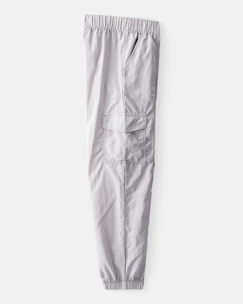 Girls Woven Joggers - Gray