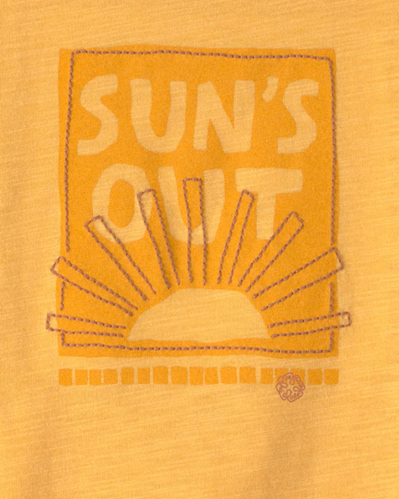 Baby Boy 'Sun's Out' Graphic Tee - Yellow