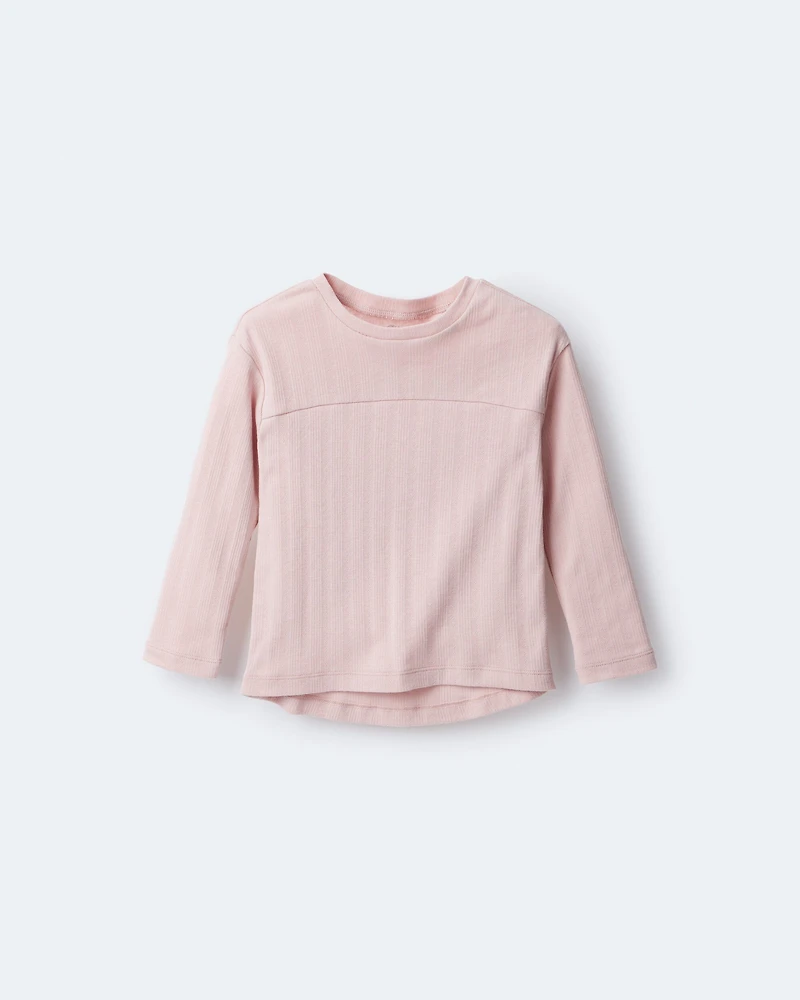 Toddler Girl Pointelle Long-Sleeve Top