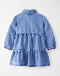 Toddler Girl Organic Cotton Denim Dress