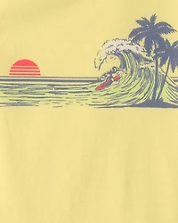 Boys Beach Graphic Tank - Yellow