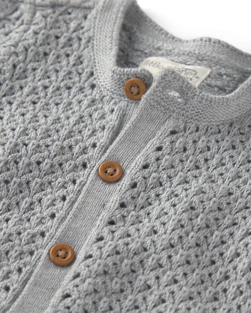 Baby Organic Cotton Sweater Knit Romper