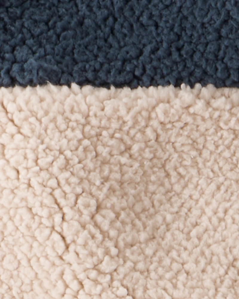 Toddler Boy 3-Piece Sherpa Vest Outfit Set