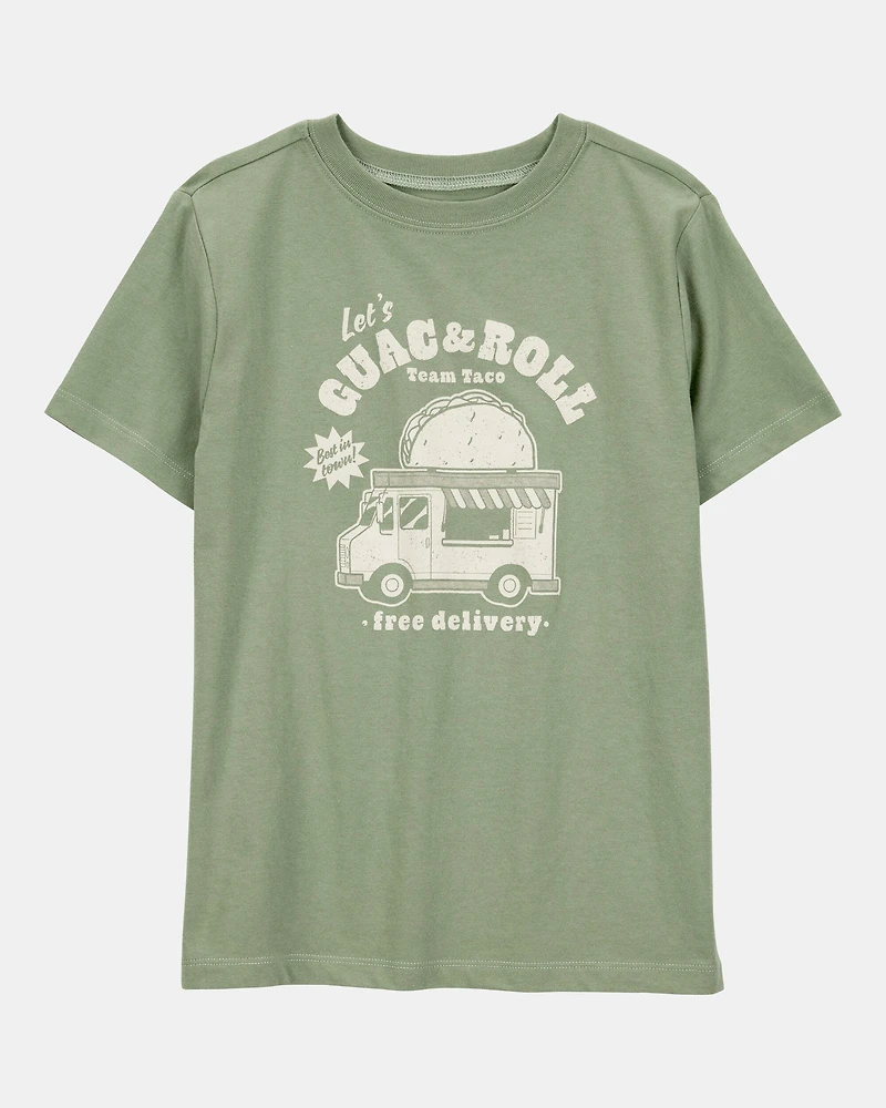 Kid Guac & Roll Short-Sleeve Graphic Tee - Green