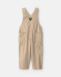 Toddler Train Overalls - Khaki
