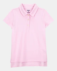 Kid Pique Uniform Polo Shirt - Pink