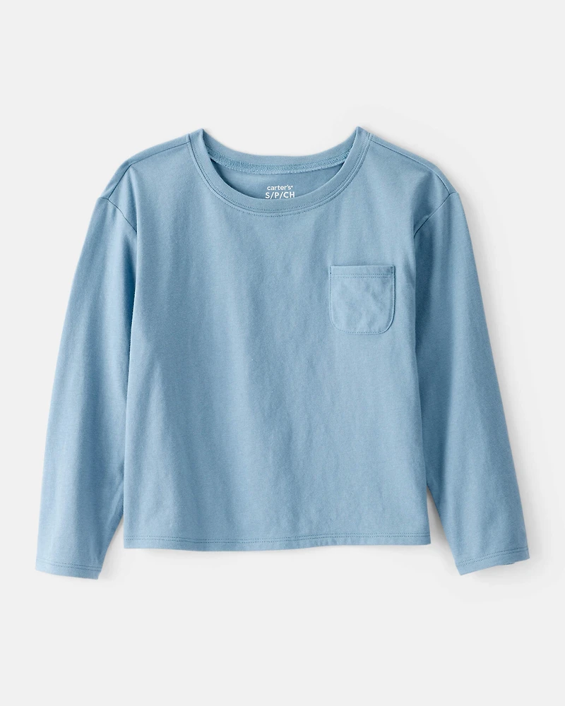 Girls Long-Sleeve Top - Blue