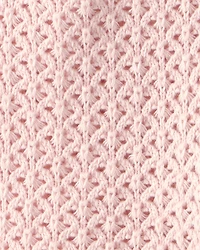 Baby Girl Organic Cotton Sweater Knit Romper