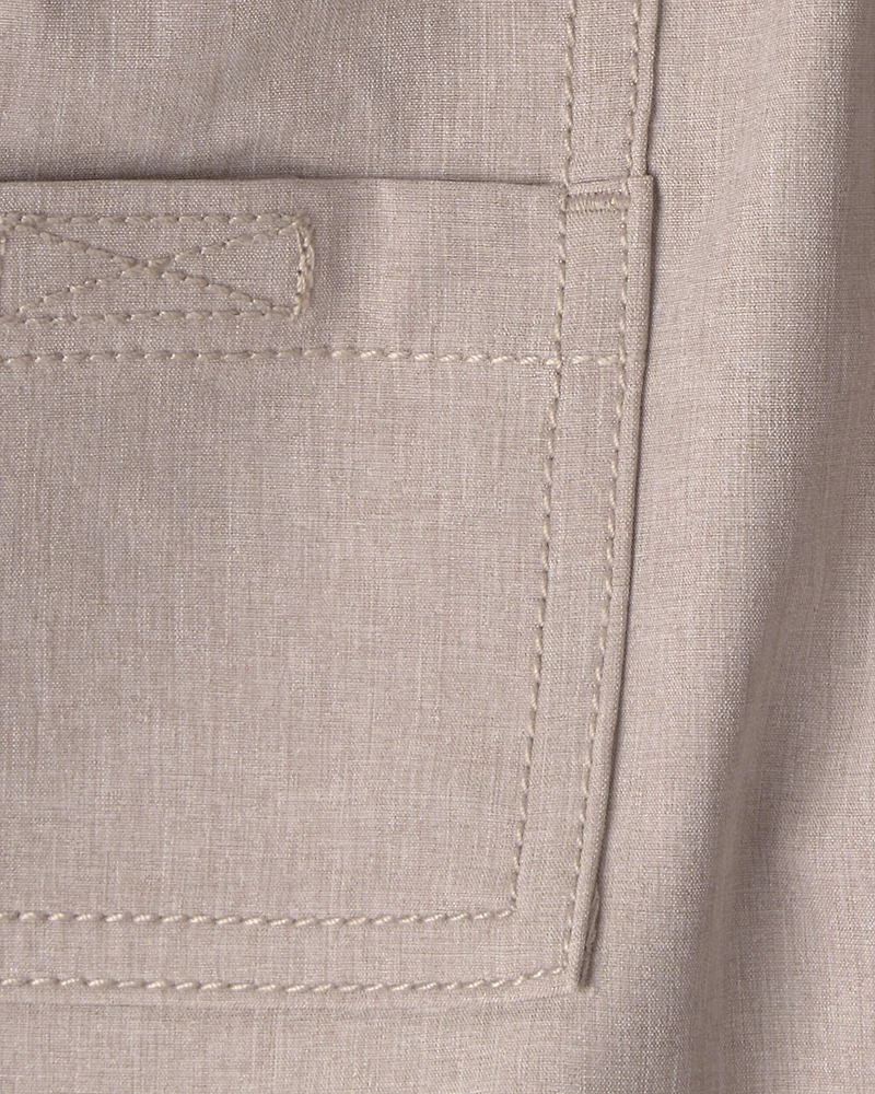 Baby Boy Woven Pocket Shorts - Taupe