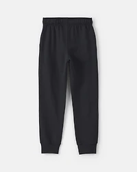 Toddler Boy Pull-On Drawstring Joggers - Black