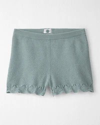 Girls 2-Piece Organic Cotton Knit Top & Short Set