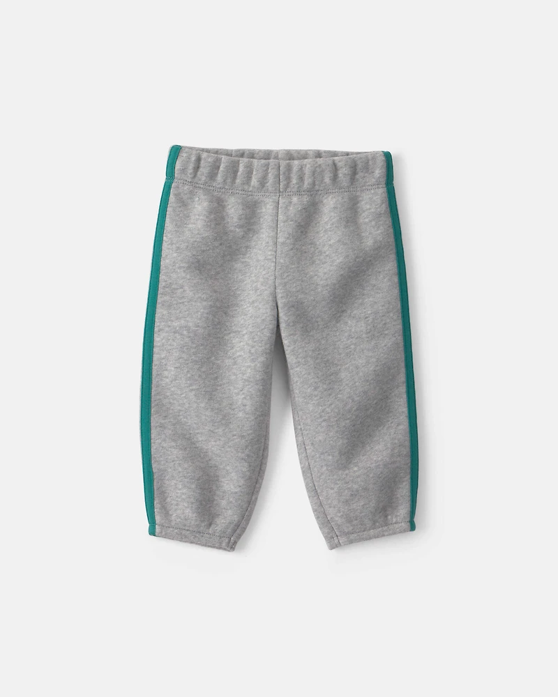 Baby Boy 3-Piece '28' Varsity Hooded Layering Set - Green