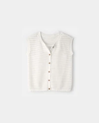 Girls 2-Piece Sweater Top Set - White
