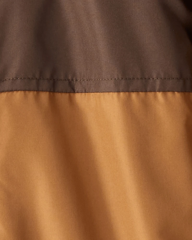 Boys Long-Sleeve Midweight Utility Jacket - Brown