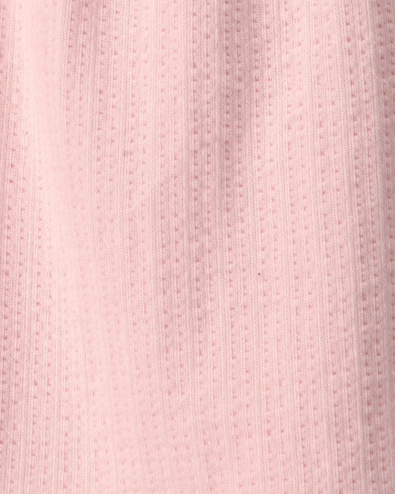 Toddler Girl Flutter-Sleeve Seersucker Top - Pink