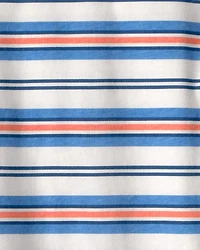 Kid Striped T-Shirt - Blue/Orange/Ivory