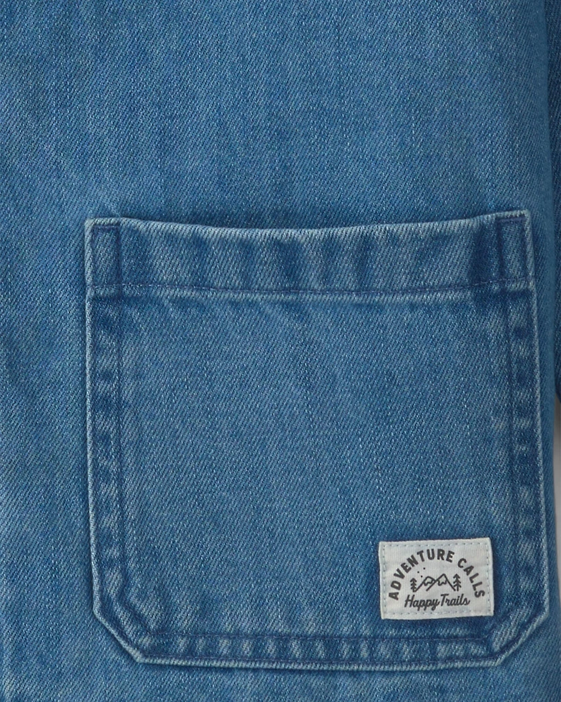 Kids Organic Cotton Denim Barn Jacket