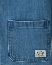 Kids Organic Cotton Denim Barn Jacket