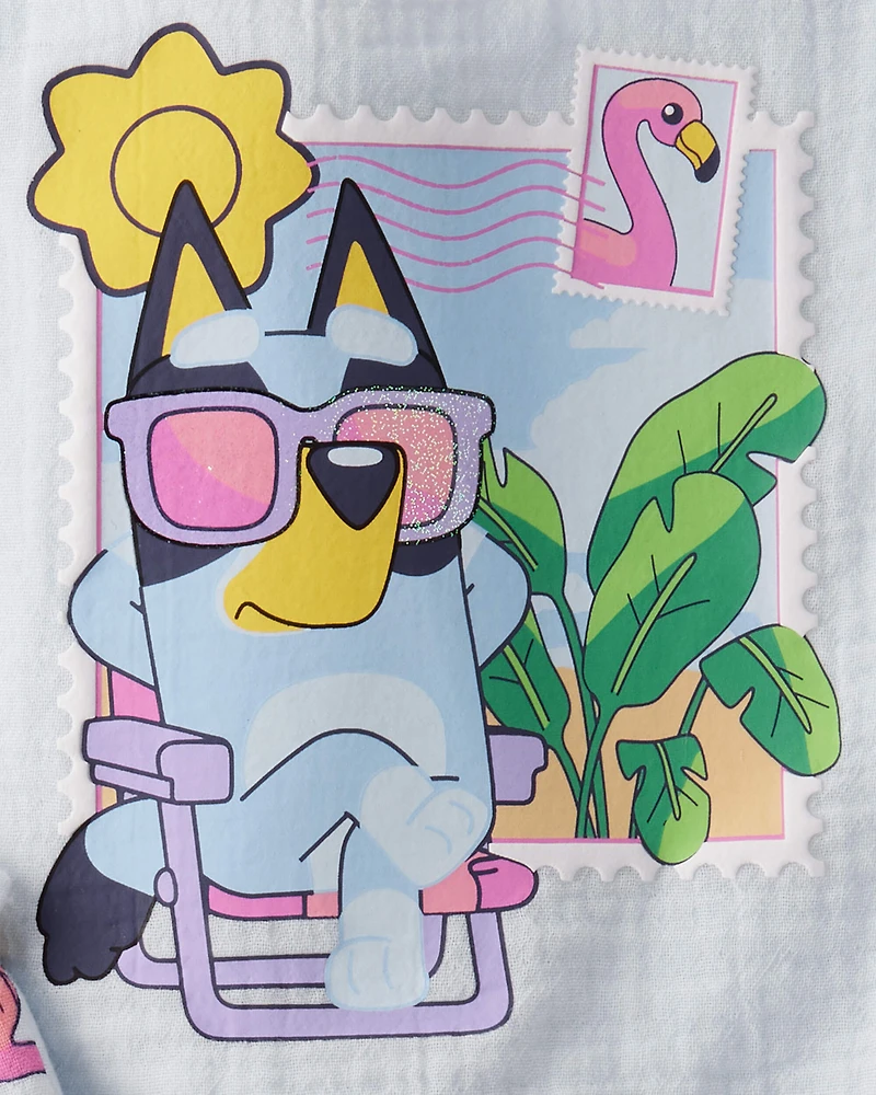 Baby Girl 2-Piece Bluey Tank Top & Short Set