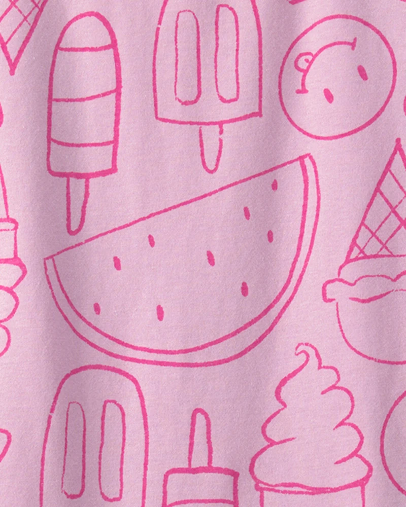 Girls Summer Treats Top - Pink