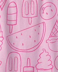 Girls Summer Treats Top - Pink