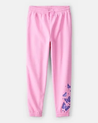 Girls Wicked Glinda Sparkle Butterfly Joggers - Pink