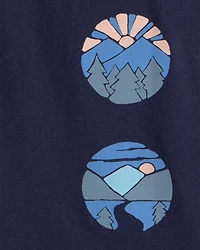 Toddler Boy Mountainscape Graphic Tee - Blue
