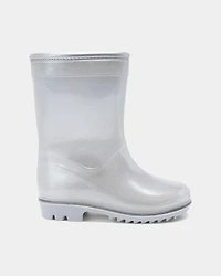 Toddler Girl Rain Boots - Silver