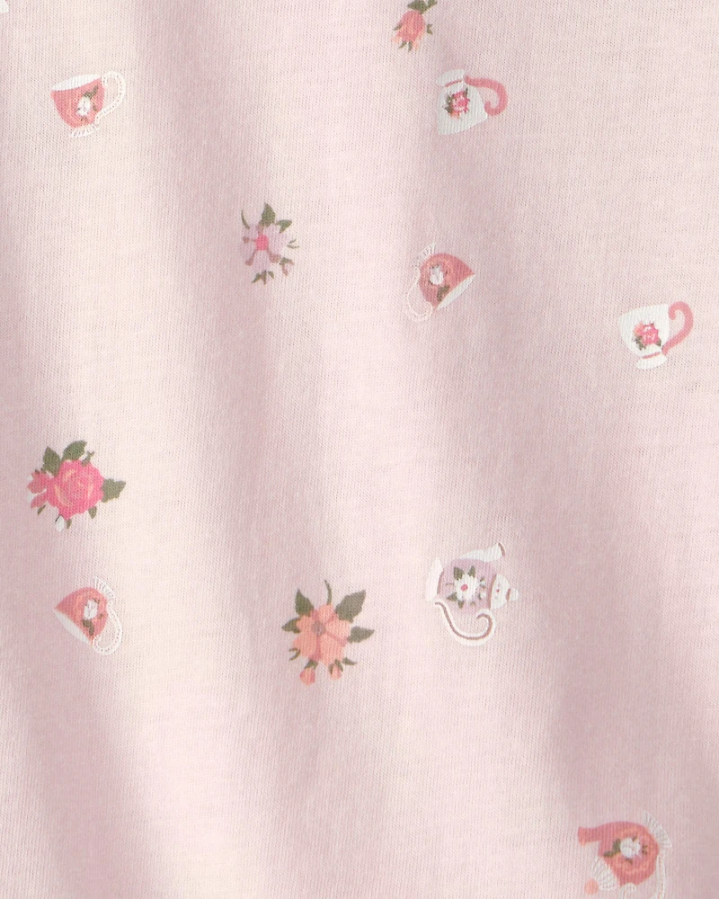 Toddler Girl Floral Top - Pink