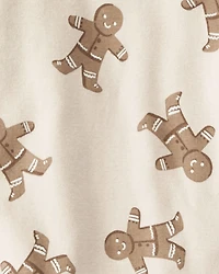 Baby Organic Cotton Pajamas Set in Gingerbread Man Print