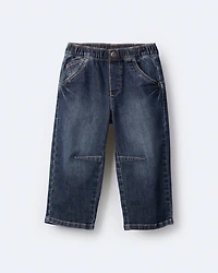 Toddler Barrel Pant in Denim - Blue