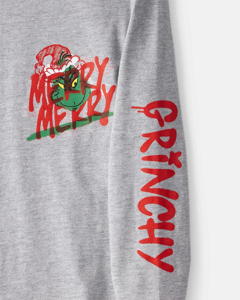 Boys Dr. Seuss™ The Grinch Long-Sleeve Graphic Tee - Grey
